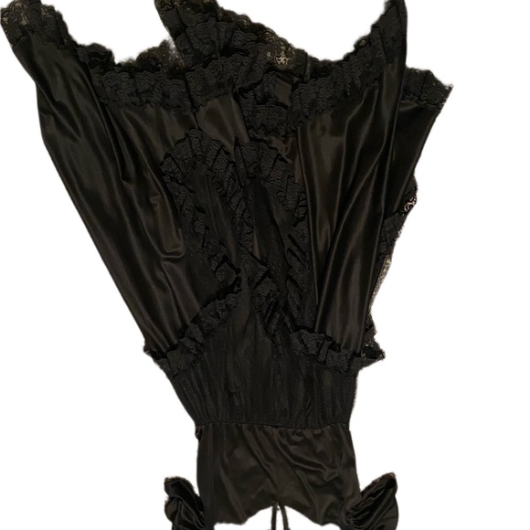 1980s Vintage Diamond Run Black Dress Jenny Ortega Style - Picture 8 of 8